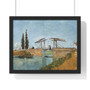 Vincent van Gogh's Langlois Bridge at Arles (1888)  ,  Premium Framed Horizontal Poster,Vincent van Gogh's Langlois Bridge at Arles (1888)  -  Premium Framed Horizontal Poster