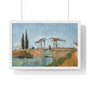 Vincent van Gogh's Langlois Bridge at Arles (1888)  ,  Premium Framed Horizontal Poster,Vincent van Gogh's Langlois Bridge at Arles (1888)  -  Premium Framed Horizontal Poster