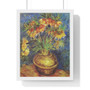 Vincent van Gogh's Imperial Fritillaries in a Copper Vase (1887) ,  Premium Framed Vertical Poster,Vincent van Gogh's Imperial Fritillaries in a Copper Vase (1887) -  Premium Framed Vertical Poster