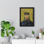 The Postman (Joseph Roulin) (1888) by Vincent Van Gogh  ,  Premium Framed Vertical Poster,The Postman (Joseph Roulin) (1888) by Vincent Van Gogh  -  Premium Framed Vertical Poster