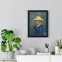 Vincent van Gogh's Portrait of Theo van Gogh ,  Premium Framed Vertical Poster,Vincent van Gogh's Portrait of Theo van Gogh -  Premium Framed Vertical Poster
