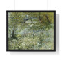   Premium Framed Horizontal Poster,Vincent van Gogh's River Bank in Springtime  -  Premium Framed Horizontal Poster,Vincent van Gogh's River Bank in Springtime  