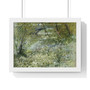 Vincent van Gogh's River Bank in Springtime  ,  Premium Framed Horizontal Poster,Vincent van Gogh's River Bank in Springtime  -  Premium Framed Horizontal Poster