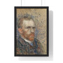 Portrait ,,  Premium Framed Vertical Poster,Vincent van Gogh's Self-Portrait --  Premium Framed Vertical Poster,Vincent van Gogh's Self