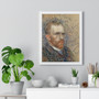 Vincent van Gogh's Self,Portrait ,,  Premium Framed Vertical Poster,Vincent van Gogh's Self-Portrait --  Premium Framed Vertical Poster