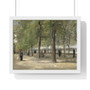 Vincent van Gogh's Terrace in the Luxembourg Gardens   ,  Premium Framed Horizontal Poster,Vincent van Gogh's Terrace in the Luxembourg Gardens   -  Premium Framed Horizontal Poster