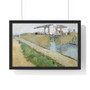 Vincent van Gogh's The Langlois Bridge   -  Premium Framed Horizontal Poster,Vincent van Gogh's The Langlois Bridge   ,  Premium Framed Horizontal Poster