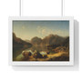   Premium Framed Horizontal Poster,August Wilhelm Leu, Norwegische Gebirgslandschaft am Morgen  -  Premium Framed Horizontal Poster,August Wilhelm Leu, Norwegische Gebirgslandschaft am Morgen  -  Premium Framed Horizontal Poster,August Wilhelm Leu, Norwegische Gebirgslandschaft am Morgen  