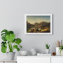   Premium Framed Horizontal Poster,August Wilhelm Leu, Norwegische Gebirgslandschaft am Morgen  -  Premium Framed Horizontal Poster,August Wilhelm Leu, Norwegische Gebirgslandschaft am Morgen  -  Premium Framed Horizontal Poster,August Wilhelm Leu, Norwegische Gebirgslandschaft am Morgen  