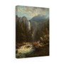 August Wilhelm Leu, Norwegian Landscape with a Waterfall  -  Stretched Canvas,August Wilhelm Leu, Norwegian Landscape with a Waterfall  ,  Stretched Canvas,August Wilhelm Leu, Norwegian Landscape with a Waterfall  -  Stretched Canvas