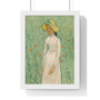 Vincent van Gogh , Girl in White   ,  Premium Framed Vertical Poster,Vincent van Gogh - Girl in White   -  Premium Framed Vertical Poster