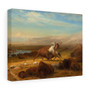 The Last of the Buffalo , Albert Bierstadt ,  Stretched Canvas,The Last of the Buffalo - Albert Bierstadt -  Stretched Canvas