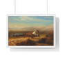 The Last of the Buffalo, Albert Bierstadt  -  Premium Framed Horizontal Poster,The Last of the Buffalo, Albert Bierstadt  ,  Premium Framed Horizontal Poster,The Last of the Buffalo, Albert Bierstadt  -  Premium Framed Horizontal Poster