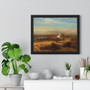 The Last of the Buffalo, Albert Bierstadt  ,  Premium Framed Horizontal Poster,The Last of the Buffalo, Albert Bierstadt  -  Premium Framed Horizontal Poster,The Last of the Buffalo, Albert Bierstadt  -  Premium Framed Horizontal Poster