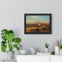 The Last of the Buffalo, Albert Bierstadt  ,  Premium Framed Horizontal Poster,The Last of the Buffalo, Albert Bierstadt  -  Premium Framed Horizontal Poster,The Last of the Buffalo, Albert Bierstadt  -  Premium Framed Horizontal Poster