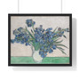 Irises, Vincent van Gogh Dutch  ,  Premium Framed Horizontal Poster,Irises, Vincent van Gogh Dutch  -  Premium Framed Horizontal Poster,Irises, Vincent van Gogh Dutch  -  Premium Framed Horizontal Poster