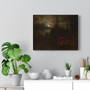 The Trappers' Camp by Albert Bierstadt  ,  Stretched Canvas,The Trappers' Camp by Albert Bierstadt  -  Stretched Canvas