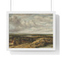 View with huts on a road, Philips Koninck  -  Premium Framed Horizontal Poster