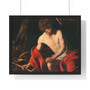 John the Baptist, Caravaggio  ,   Premium Framed Horizontal Poster,John the Baptist, Caravaggio  -   Premium Framed Horizontal Poster,John the Baptist, Caravaggio  -   Premium Framed Horizontal Poster