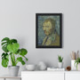 Vincent van Gogh's Self-Portrait - I -  Premium Framed Vertical Poster,Vincent van Gogh's Self,Portrait , I ,  Premium Framed Vertical Poster