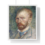   ||| , Premium Framed Vertical Poster,Vincent van Gogh's Self-Portrait -  ||| - Premium Framed Vertical Poster,Vincent van Gogh's Self,Portrait 