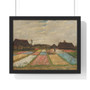 Vincent van Gogh - Flower Beds in Holland  -  Premium Framed Horizontal Poster