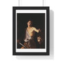 David with the Head of Goliath,Caravaggio  ,  Premium Framed Vertical Poster,David with the Head of Goliath-Caravaggio  -  Premium Framed Vertical Poster