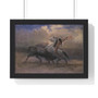 Albert Bierstadt, Sketch for The Last of the Buffalo  ,  Premium Framed Horizontal Poster,Albert Bierstadt, Sketch for The Last of the Buffalo  -  Premium Framed Horizontal Poster,Albert Bierstadt, Sketch for The Last of the Buffalo  -  Premium Framed Horizontal Poster