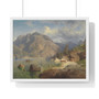 August Wilhelm Leu Gebirgssee  ,  Premium Framed Horizontal Poster,August Wilhelm Leu Gebirgssee  -  Premium Framed Horizontal Poster,August Wilhelm Leu Gebirgssee  -  Premium Framed Horizontal Poster