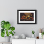Caravaggio, Still Life with Fruit  ,  Premium Framed Horizontal Poster,Caravaggio, Still Life with Fruit  -  Premium Framed Horizontal Poster,Caravaggio, Still Life with Fruit  -  Premium Framed Horizontal Poster