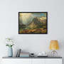 August Wilhelm Leu, Eine Fjordlandschaft  ,  Premium Framed Horizontal Poster,August Wilhelm Leu, Eine Fjordlandschaft  -  Premium Framed Horizontal Poster,August Wilhelm Leu, Eine Fjordlandschaft  -  Premium Framed Horizontal Poster