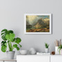 August Wilhelm Leu, Eine Fjordlandschaft  -  Premium Framed Horizontal Poster