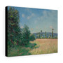  1894, Alfred Sisley, British- Stretched Canvas,Sahurs Meadows in Morning Sun, 1894, Alfred Sisley, British, Stretched Canvas,Sahurs Meadows in Morning Sun, 1894, Alfred Sisley, British- Stretched Canvas,Sahurs Meadows in Morning Sun