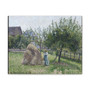 Apple trees in Eragny, sunny morning (1903) by Camille Pissarro- Premium Gallery Wrap