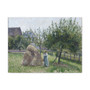 Apple trees in Eragny, sunny morning (1903) by Camille Pissarro- Premium Gallery Wrap
