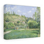 A corner of the Hermitage, Pontoise (1878) by Camille Pissarro ,  Stretched Canvas,A corner of the Hermitage, Pontoise (1878) by Camille Pissarro -  Stretched Canvas,A corner of the Hermitage, Pontoise (1878) by Camille Pissarro -  Stretched Canvas