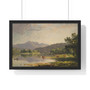 Mount Washington from the Saco River, a Sketch, by Sanford Robinson Gifford  ,  Premium Framed Horizontal Poster,Mount Washington from the Saco River, a Sketch, by Sanford Robinson Gifford  -  Premium Framed Horizontal Poster,Mount Washington from the Saco River, a Sketch, by Sanford Robinson Gifford  -  Premium Framed Horizontal Poster