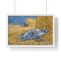 Vincent van Gogh's The Siesta   ,  Premium Framed Horizontal Poster,Vincent van Gogh's The Siesta   -  Premium Framed Horizontal Poster