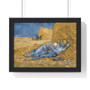 Vincent van Gogh's The Siesta   ,  Premium Framed Horizontal Poster,Vincent van Gogh's The Siesta   -  Premium Framed Horizontal Poster