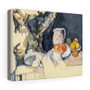 Paul Cézanne's, Curtain and Fruit, (1898) - Stretched Canvas,Paul Cézanne's, Curtain and Fruit, (1898) , Stretched Canvas,Paul Cézanne's, Curtain and Fruit, (1898) - Stretched Canvas