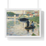 View of the Seine, by Georges Seurat  ,  Premium Framed Horizontal Poster,View of the Seine, by Georges Seurat  -  Premium Framed Horizontal Poster,View of the Seine, by Georges Seurat  -  Premium Framed Horizontal Poster