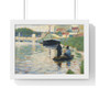 View of the Seine, by Georges Seurat  ,  Premium Framed Horizontal Poster,View of the Seine, by Georges Seurat  -  Premium Framed Horizontal Poster,View of the Seine, by Georges Seurat  -  Premium Framed Horizontal Poster