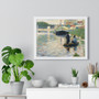  by Georges Seurat  -  Premium Framed Horizontal Poster,View of the Seine, by Georges Seurat  ,  Premium Framed Horizontal Poster,View of the Seine, by Georges Seurat  -  Premium Framed Horizontal Poster,View of the Seine