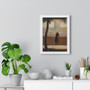   Georges Seurat  -  Premium Framed Vertical Poster,A Man Leaning on a Parapet,  Georges Seurat  ,  Premium Framed Vertical Poster,A Man Leaning on a Parapet,  Georges Seurat  -  Premium Framed Vertical Poster,A Man Leaning on a Parapet