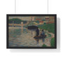 View of the Seine,  Georges Seurat French  -  Premium Framed Horizontal Poster,View of the Seine,  Georges Seurat French  ,  Premium Framed Horizontal Poster,View of the Seine,  Georges Seurat French  -  Premium Framed Horizontal Poster