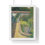 The Watering Can , Garden at Le Raincy  ,  Premium Framed Vertical Poster,Georges Seurat - The Watering Can - Garden at Le Raincy  -  Premium Framed Vertical Poster,Georges Seurat 