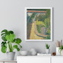 Georges Seurat , The Watering Can , Garden at Le Raincy  ,  Premium Framed Vertical Poster,Georges Seurat - The Watering Can - Garden at Le Raincy  -  Premium Framed Vertical Poster