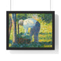 The Gardener, Georges Seurat French  -  Premium Framed Horizontal Poster,The Gardener, Georges Seurat French  ,  Premium Framed Horizontal Poster,The Gardener, Georges Seurat French  -  Premium Framed Horizontal Poster