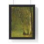 The Forest at Pontaubert, Georges Seurat French  -  Premium Framed Vertical Poster,The Forest at Pontaubert, Georges Seurat French  ,  Premium Framed Vertical Poster,The Forest at Pontaubert, Georges Seurat French  -  Premium Framed Vertical Poster