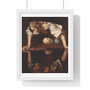 Michelangelo Caravaggio  -  Premium Framed Vertical Poster,Michelangelo Caravaggio  ,  Premium Framed Vertical Poster